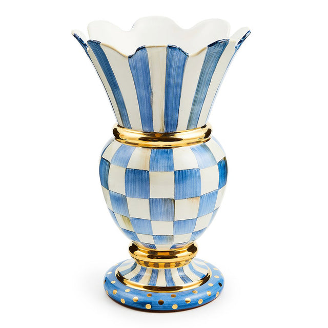 Mackenzie-Childs Royal Check Great Vase