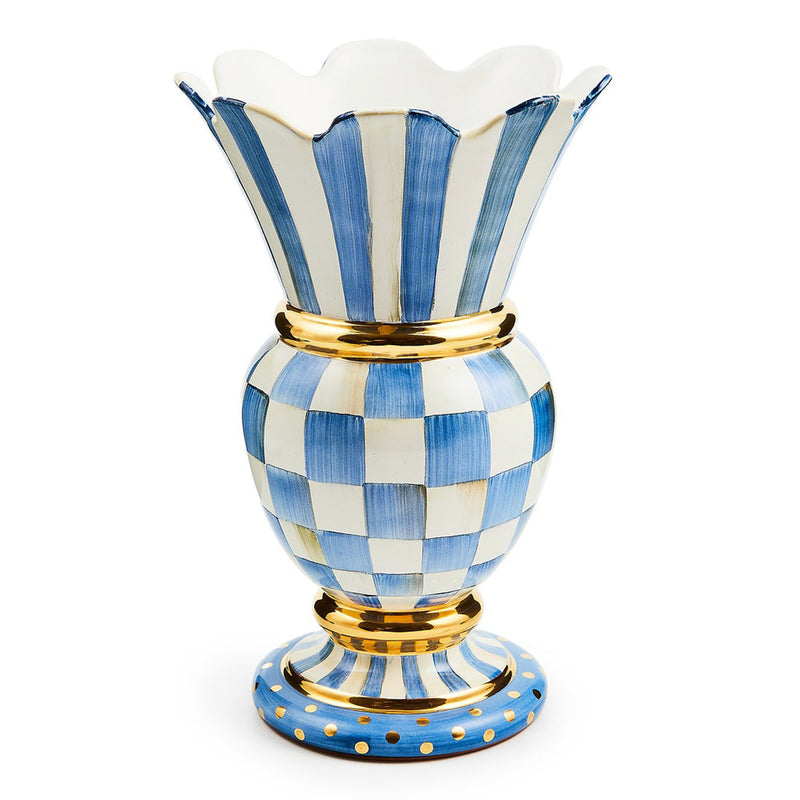 Mackenzie-Childs Royal Check Great Vase