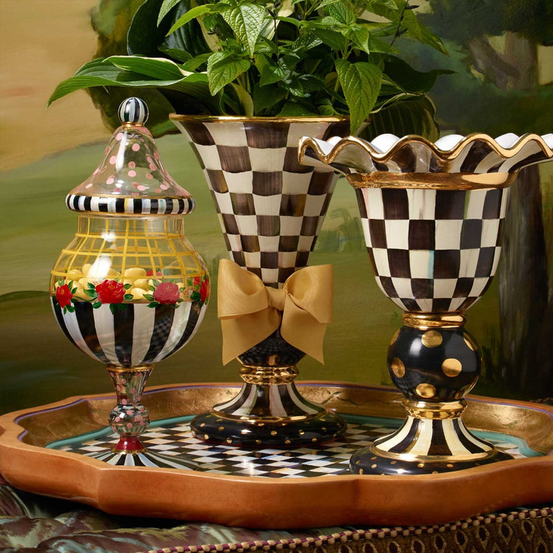 Mackenzie-Childs Courtly Check Large Vase #7