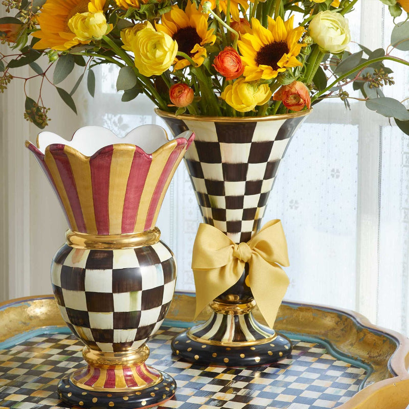 Mackenzie-Childs Courtly Check Large Vase #6