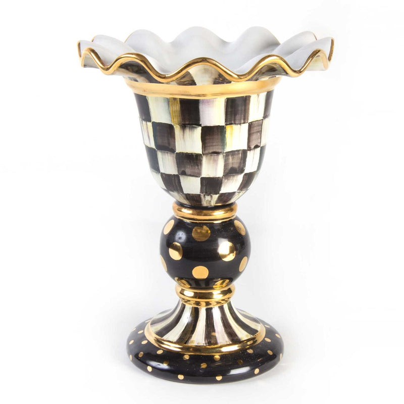 Mackenzie-Childs Courtly Check Stately Vase