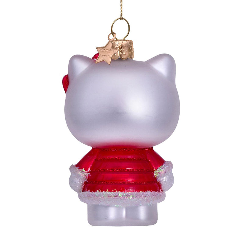 Vondels Hello Kitty with Xmas Dress Hanging Christmas Decoration