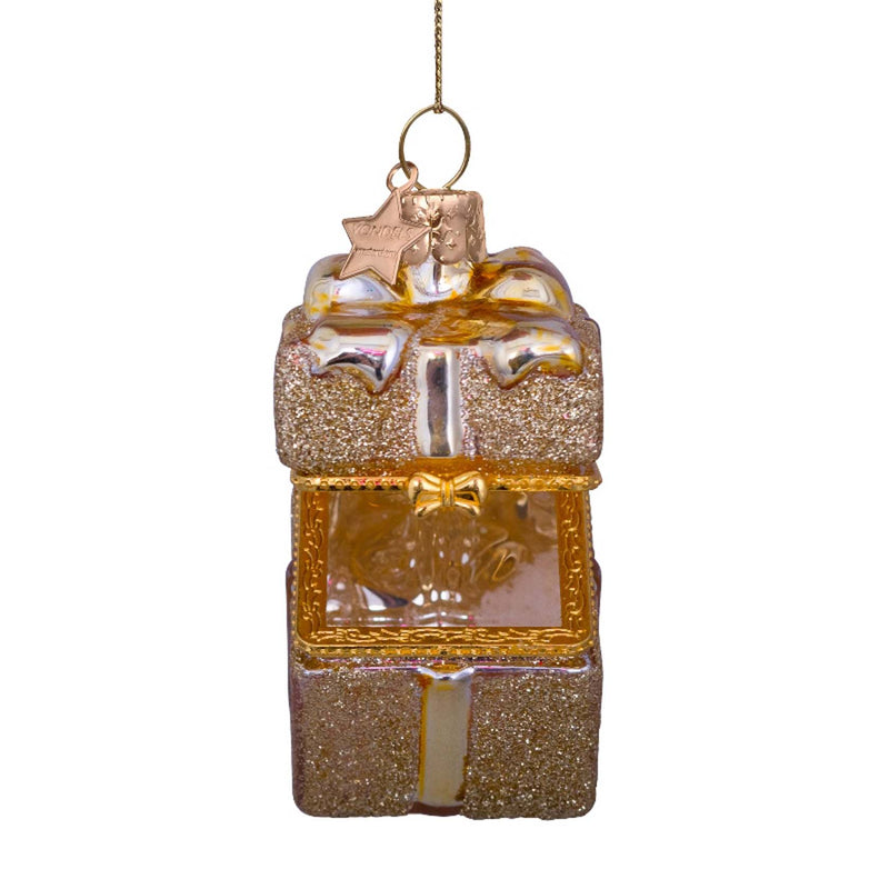 Vondels Golden Present Ornament