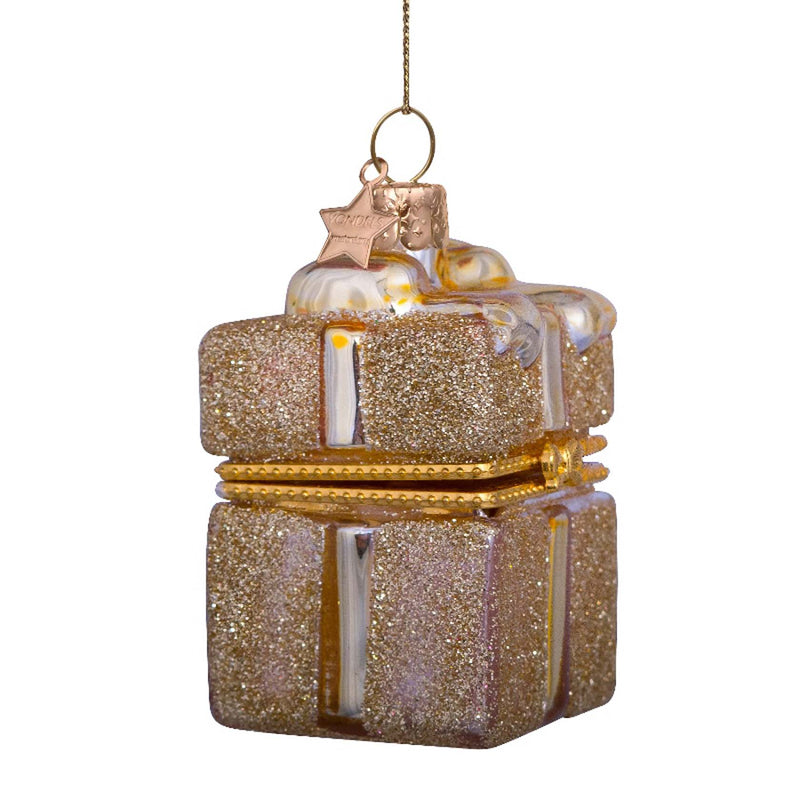 Vondels Golden Present Ornament