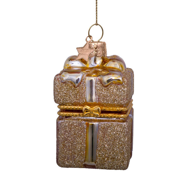 Vondels Golden Present Ornament