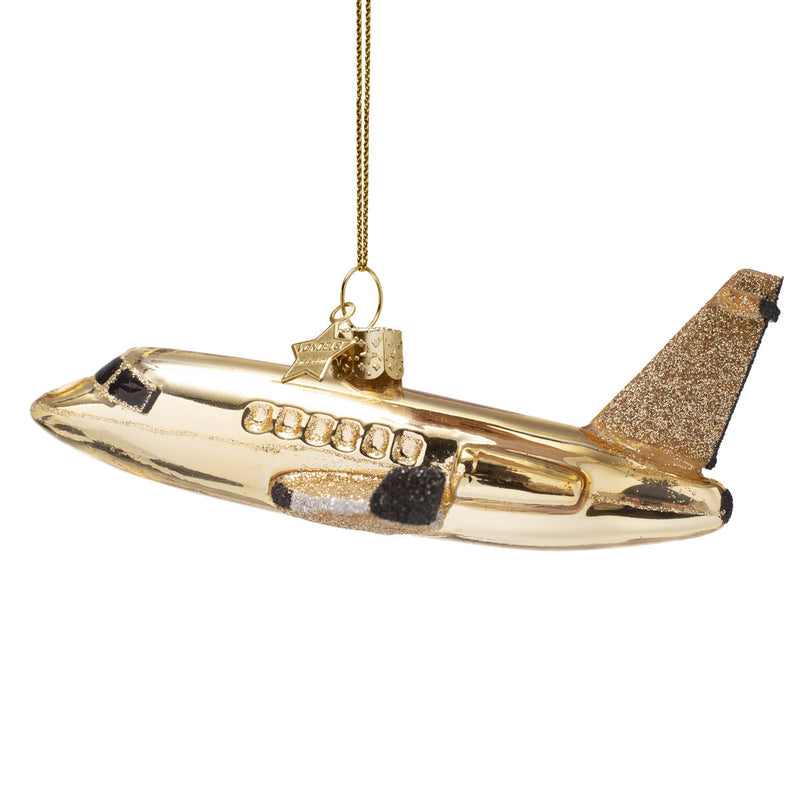 Vondels Airplane Christmas Hanging Decoration