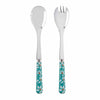 Sabre Daisy Turquoise 27cm Salad Set (2 Pcs)