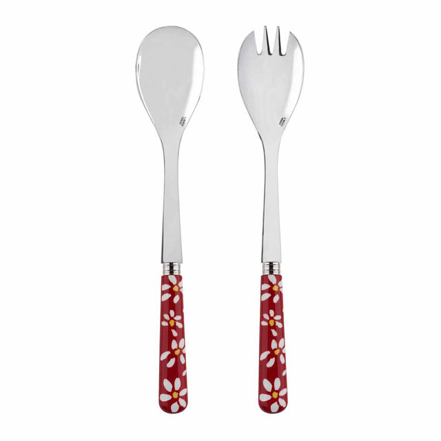 Sabre Marguerite Red 27cm Salad Set (2 Pcs