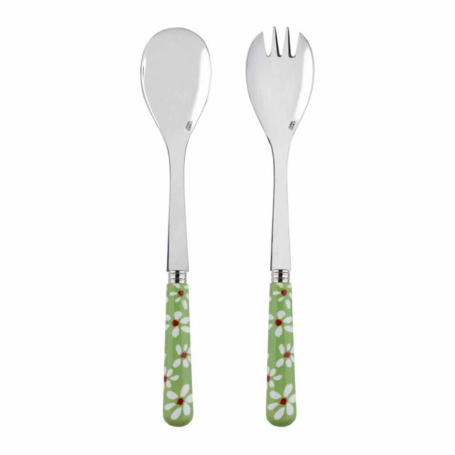 Sabre Marguerite Garden Green 27cm Salad Set (2 Pcs)