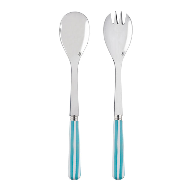 Sabre Transat Turquoise 27cm Salad Set (2 Pcs)