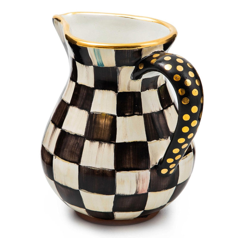 Mackenzie-Childs Courtly Check Ceramic Portly Pitcher #2