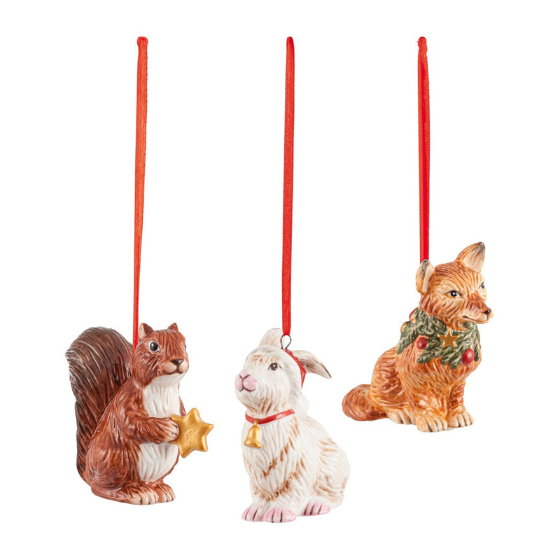 Villeroy & Boch Nostalgic Ornaments Forest Animals, Set of 3
