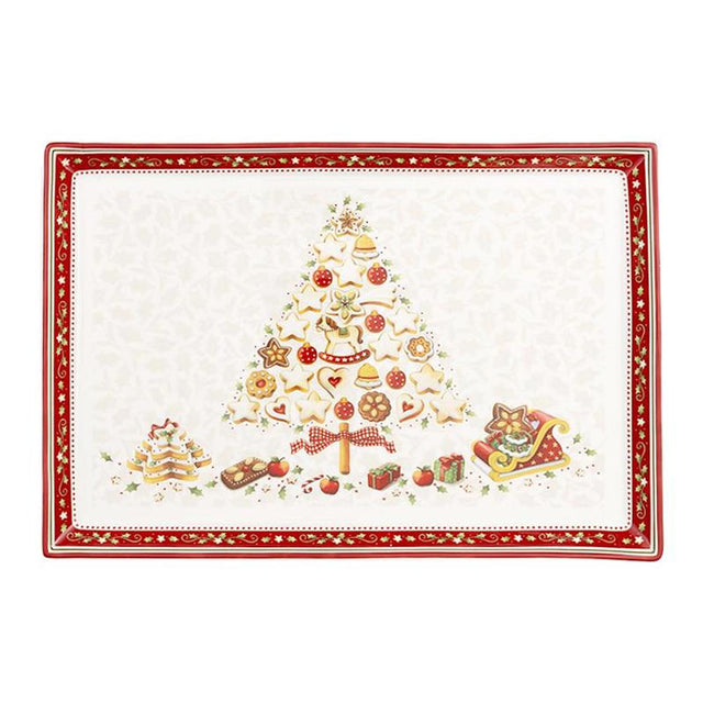 Villeroy & Boch Winter Bakery Delight Rectangular Cake Platter, Large