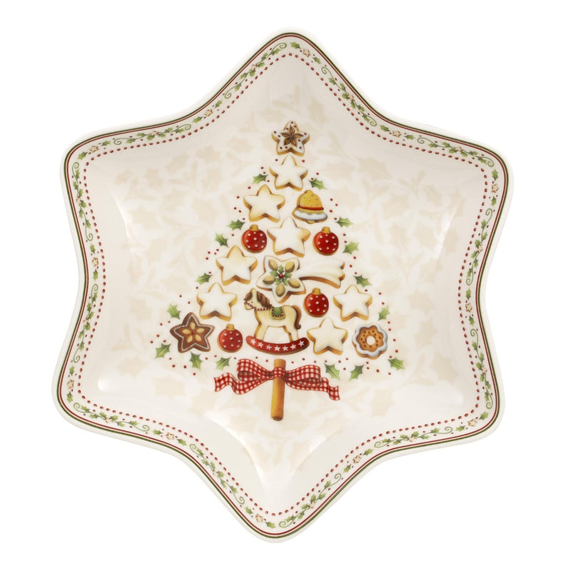 Villeroy & Boch Winter Bakery Delight Medium Tree Star Bowl, 24.5cm
