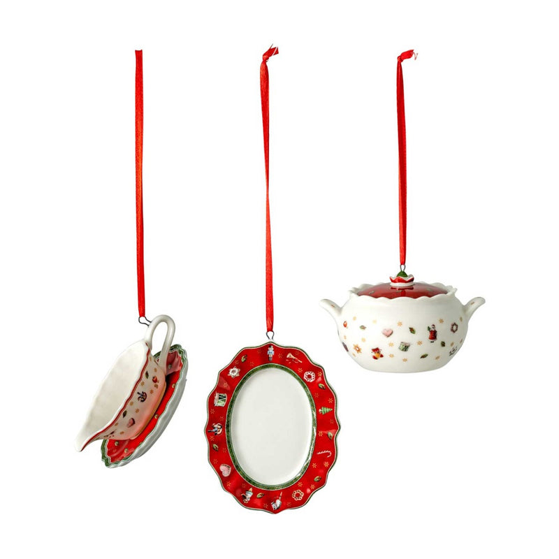 Villeroy & Boch Toy's Delight Decoration Ornament 3 Piece Set
