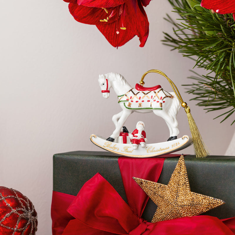 Villeroy & Boch Christmas Classics Rocking Horse Hanging Ornament