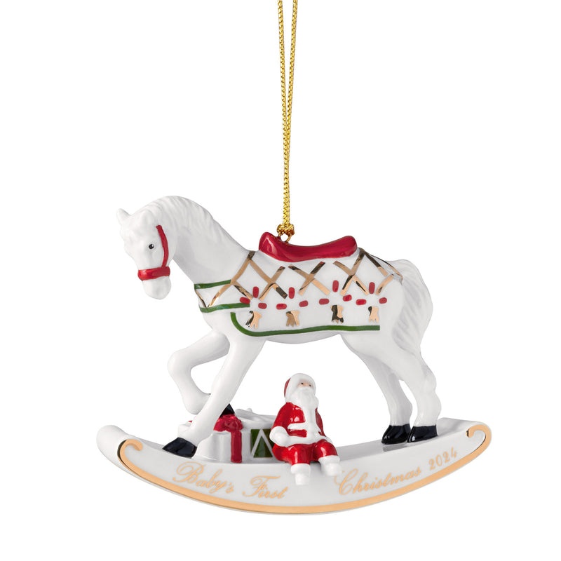Villeroy & Boch Christmas Classics Rocking Horse Hanging Ornament