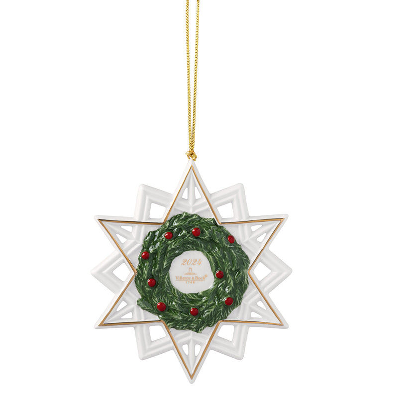 Villeroy & Boch Christmas Classics Star Hanging Ornament