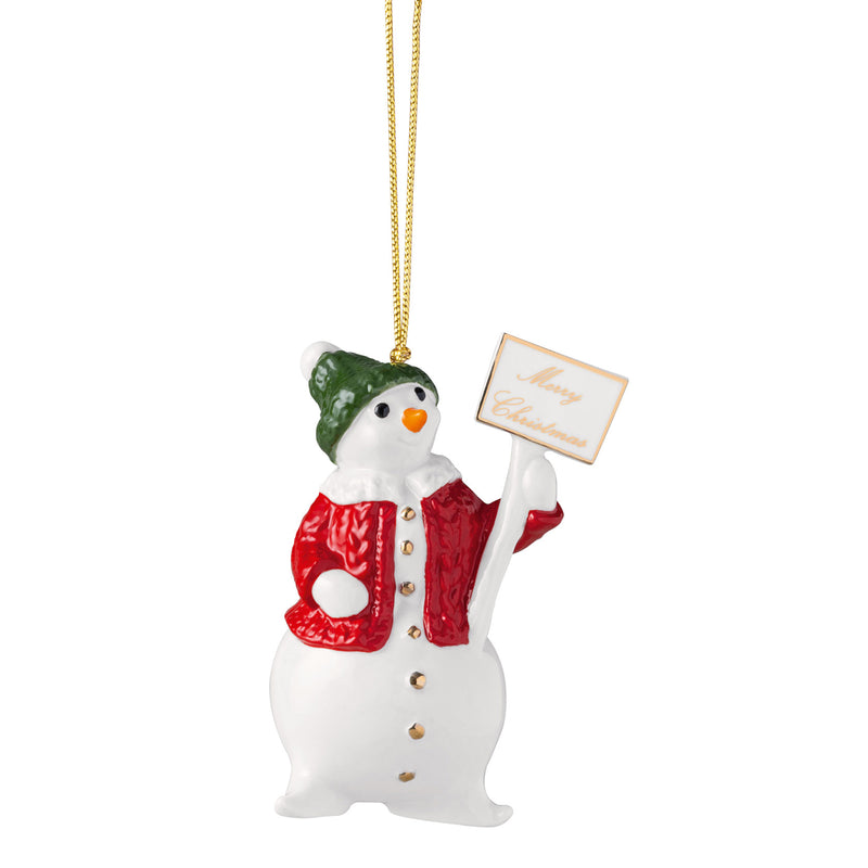 Villeroy & Boch Christmas Classics Snowman Hanging Ornament