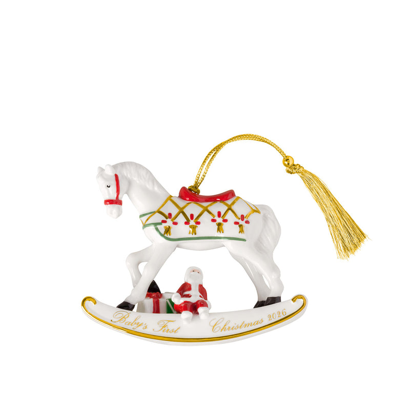Villeroy & Boch Christmas Classics Christmas Ornaments, Rocking Horse