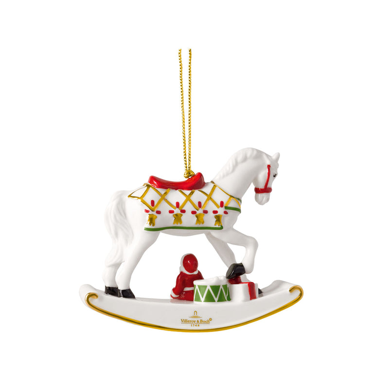 Villeroy & Boch Christmas Classics Christmas Ornaments, Rocking Horse