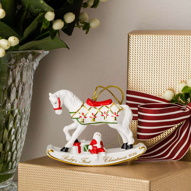 Villeroy & Boch Christmas Classics Christmas Ornaments, Rocking Horse