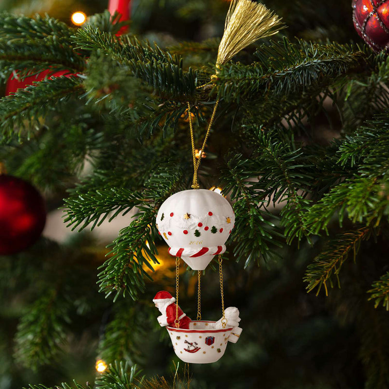 Villeroy & Boch Christmas Classics Christmas Ornaments, Hot Air Balloon