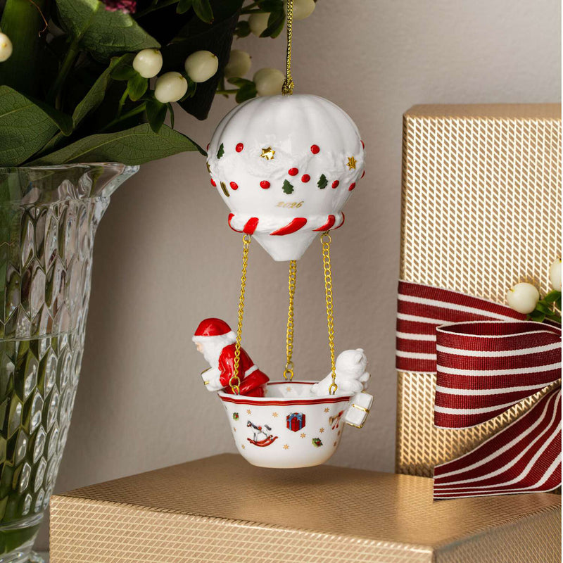 Villeroy & Boch Christmas Classics Christmas Ornaments, Hot Air Balloon