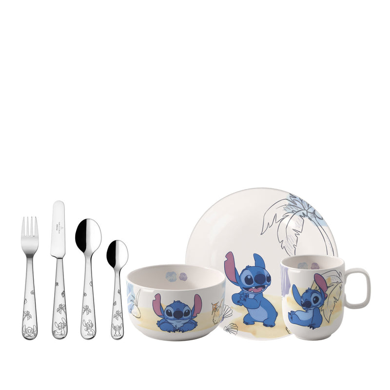 Villeroy & Boch Disney Stitch Children's Crockery Set, Set of 7