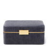 Aerin Beauvais Velvet Jewelry Box, Dusk Blue