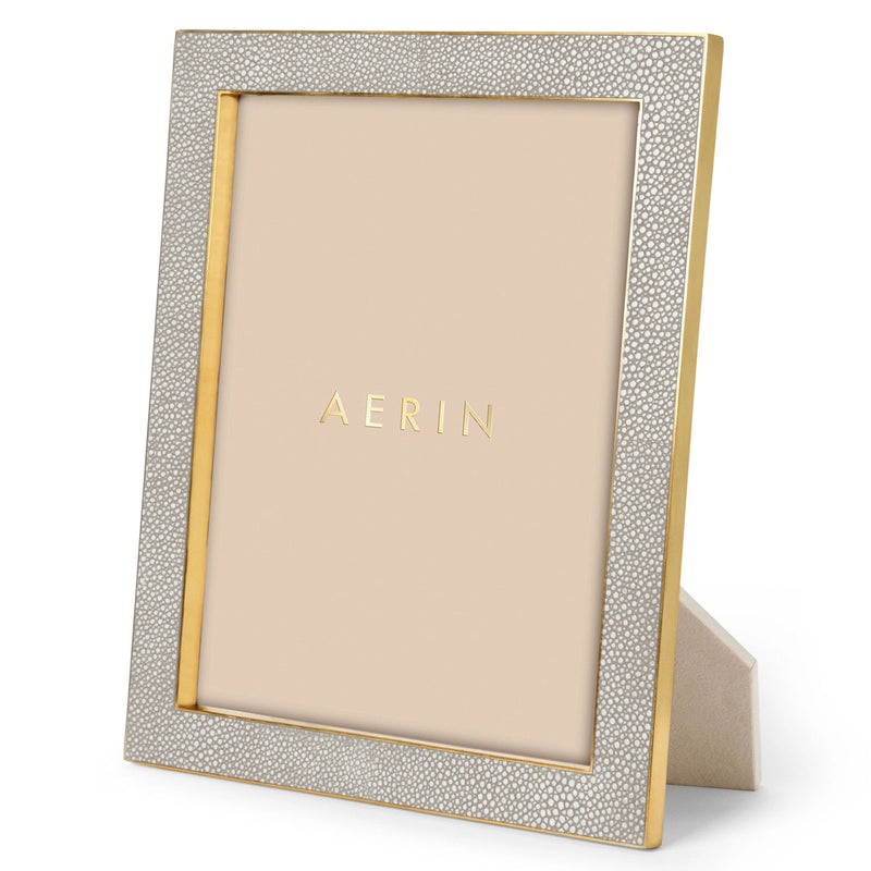 Aerin Classic Shagreen Frame, Dove, 8 x 10"