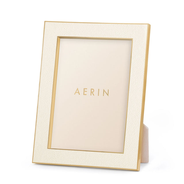 Aerin Classic Shagreen Frame, Cream, 5 x 7"