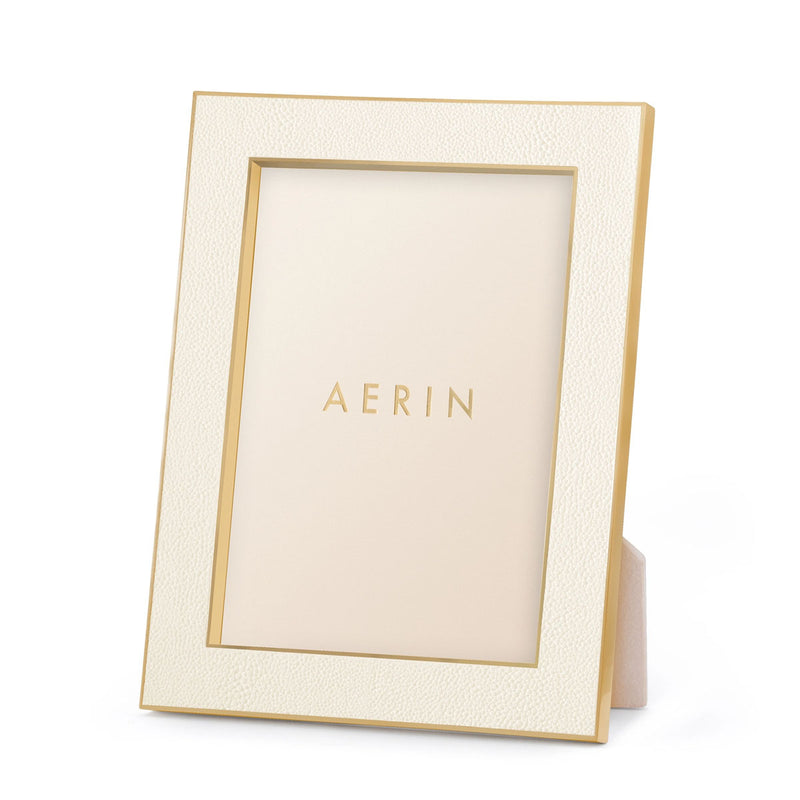 Aerin Classic Shagreen Frame, Cream, 5 x 7"