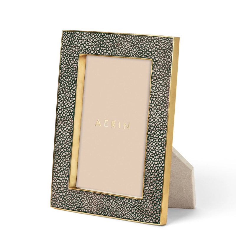 Aerin Classic Shagreen Frame, Chocolate, 4 x 6"