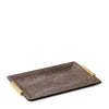 Aerin Shagreen Vanity Tray, Small, Chocolate