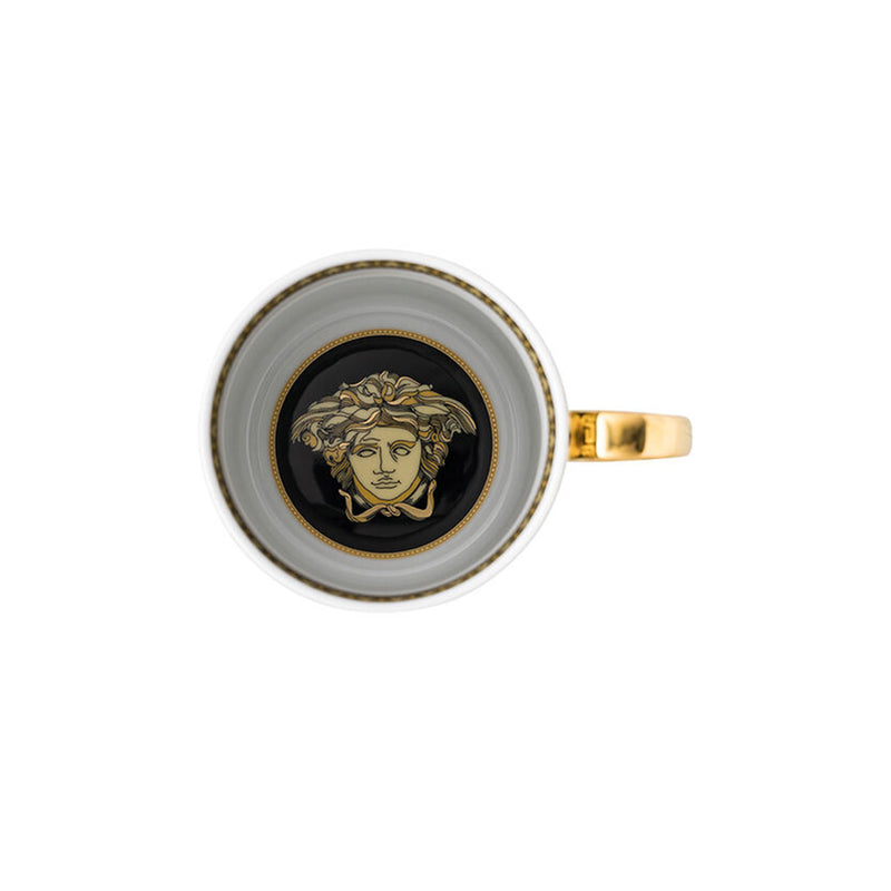 Versace Virtus Gala Black Mug with handle