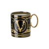 Versace Virtus Gala Black Mug with handle