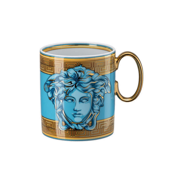 Versace Medusa Amplified Blue Coin Mug with handle