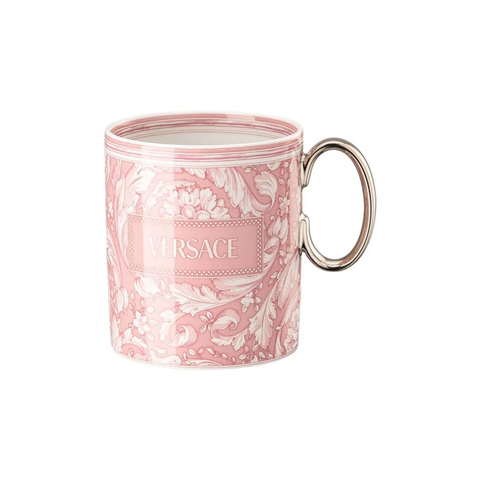 Versace Tableware Barocco Rose Mug with handle – David Shuttle Ltd