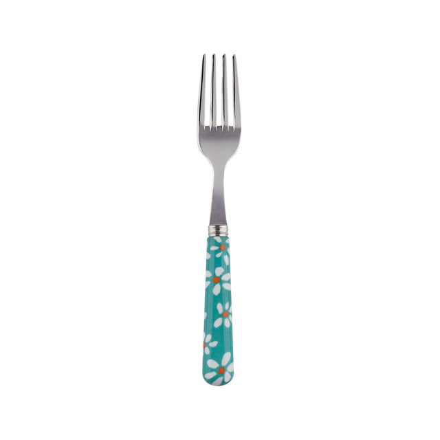Sabre Marguerite Turquoise 16cm Cake Fork