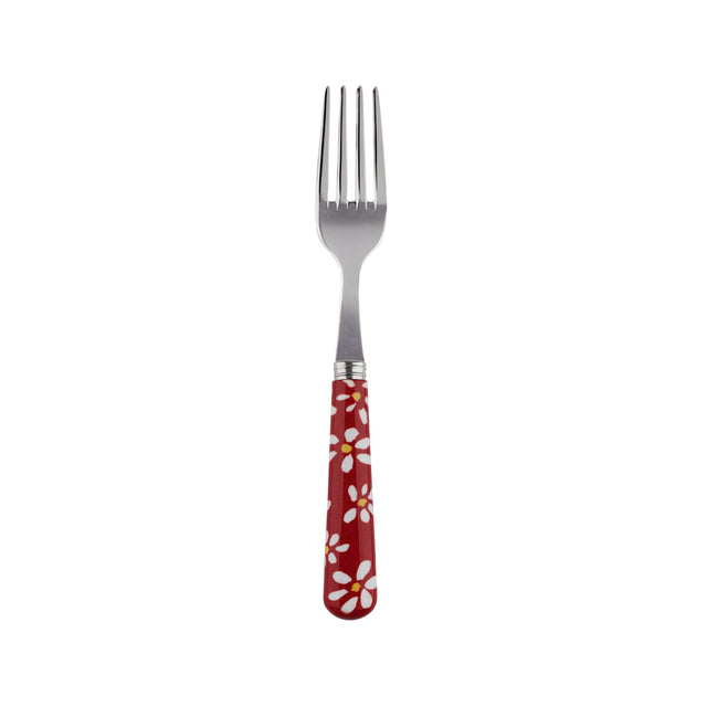 Sabre Daisy Red 16cm Cake Fork