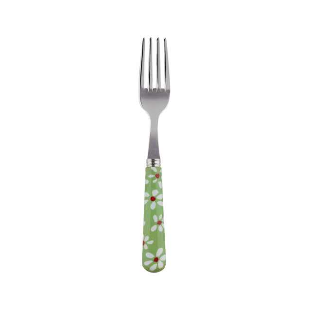 Sabre Marguerite Garden Green 16cm Cake Fork