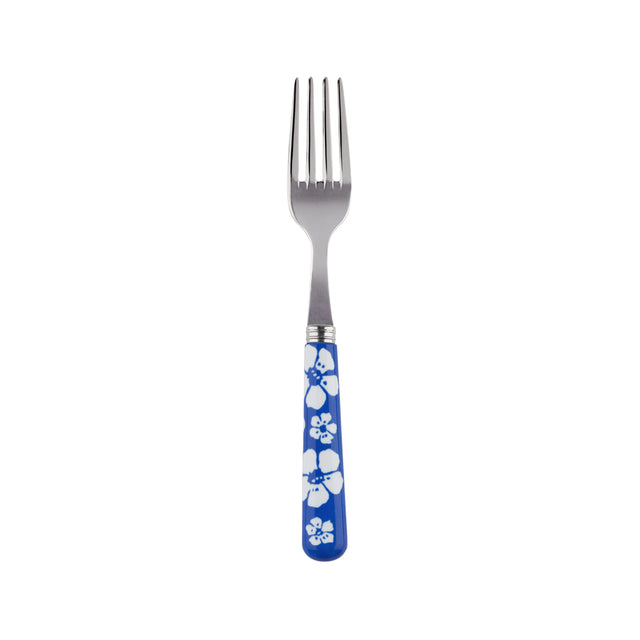 Sabre Hawaiian Flowers Lapis Blue 16cm Cake Fork