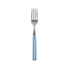 Sabre White Stripe Light Blue 16cm Cake Fork