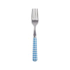 Sabre Gingham Light Blue 16cm Cake Fork