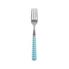 Sabre Gingham Turquoise 16cm Cake Fork