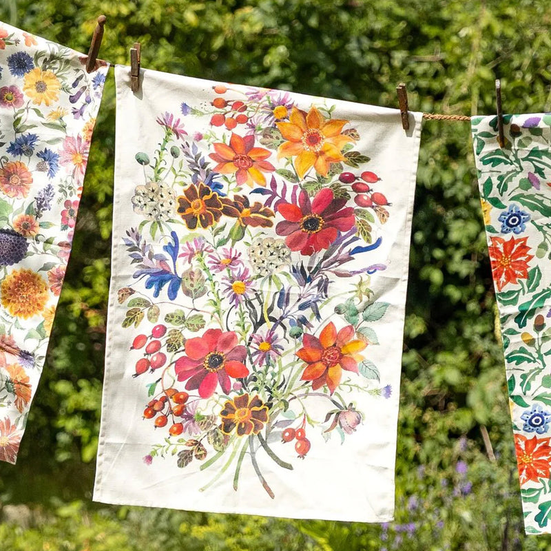 Emma Bridgewater Autumn Flowers Tea Towel