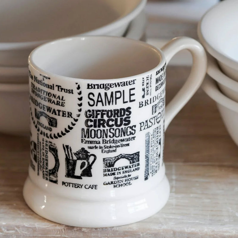 Emma Bridgewater Backstamps From 40 Years 1/2 Pint Mug