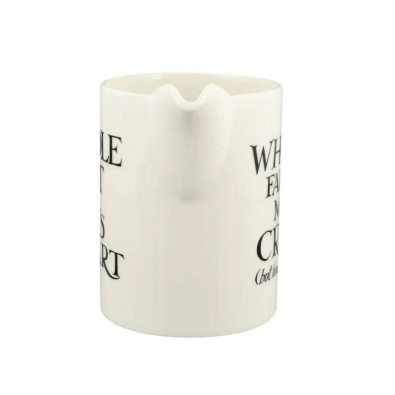 Emma Bridgewater Black Toast Cream Medium Straight Jug