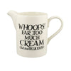 Emma Bridgewater Black Toast Cream Medium Straight Jug